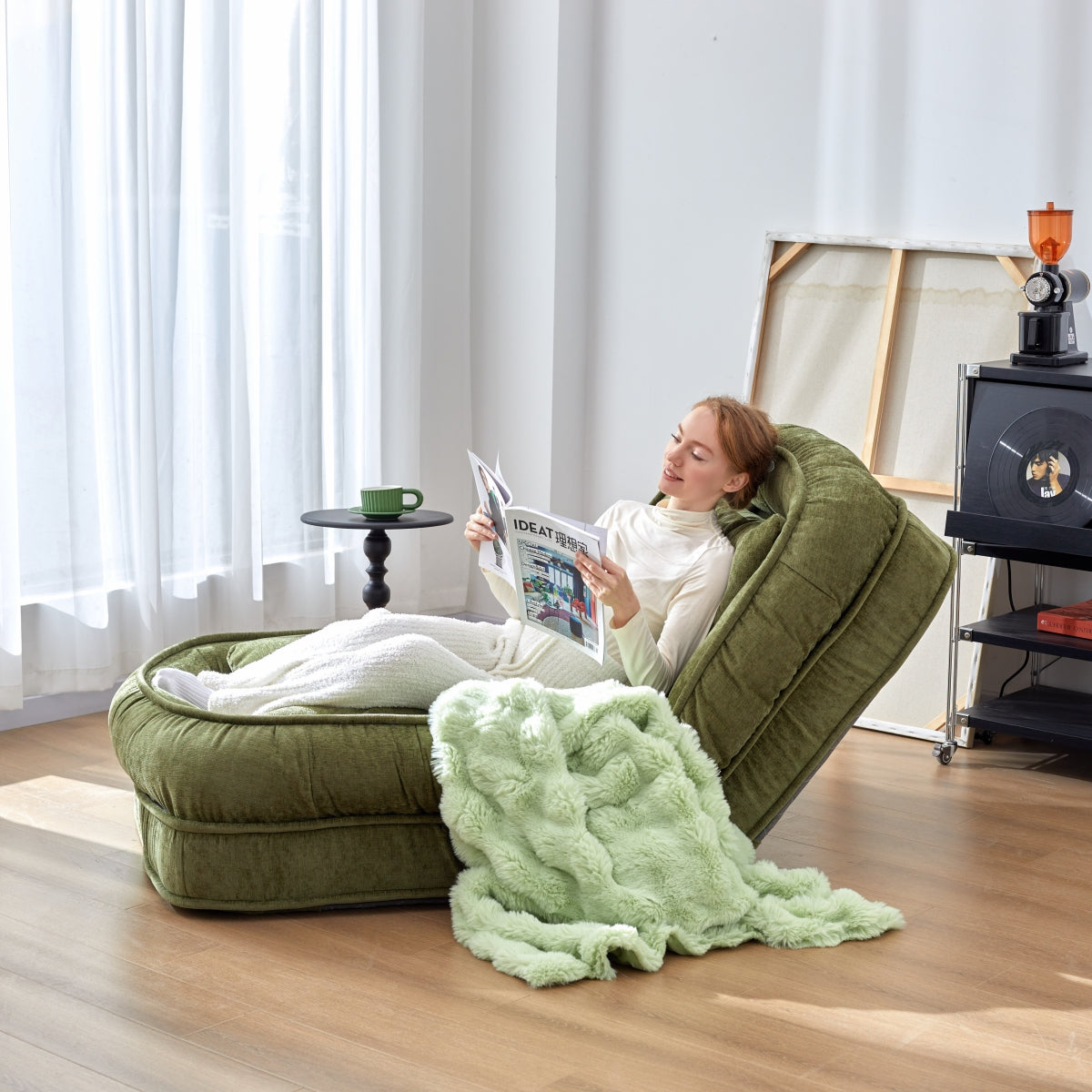 🛋️ Luxe Fauteuil & Comfortabel Opvouwbaar Bed 🛏️