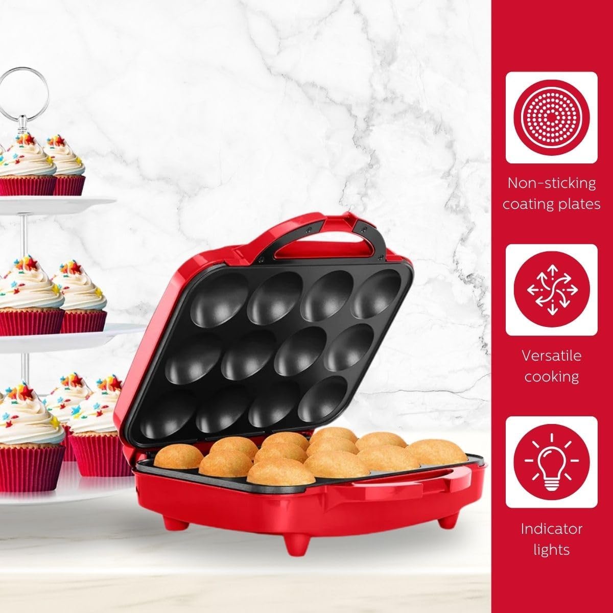 🧁 Bak Thuis Snelle Cupcakes - Holstein Cupcake Maker + Gratis Receptenboek 📕 🎉