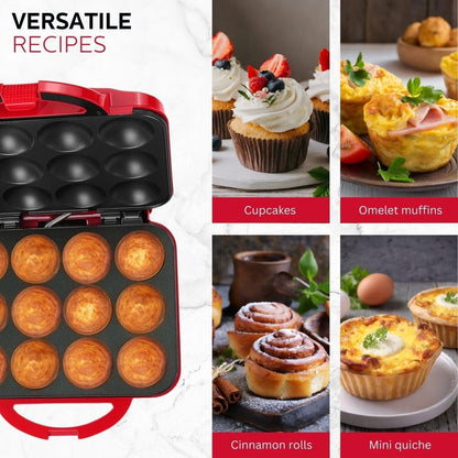 🧁 Bak Thuis Snelle Cupcakes - Holstein Cupcake Maker + Gratis Receptenboek 📕 🎉