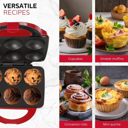 🧁 Bak Thuis Snelle Cupcakes - Holstein Cupcake Maker + Gratis Receptenboek 📕 🎉