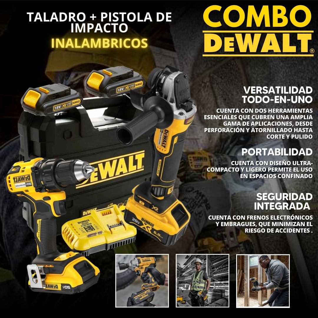 🔩 Dewalt® Gereedschap Combo: Boor & Slijpmachine – Ultieme Prestaties! ⚡️