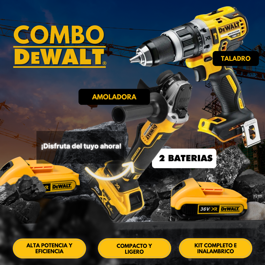 🔩 Dewalt® Gereedschap Combo: Boor & Slijpmachine – Ultieme Prestaties! ⚡️