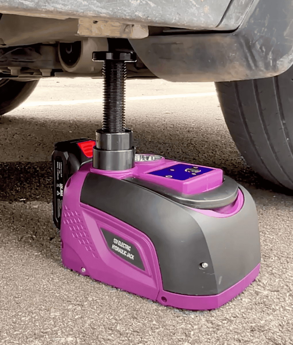 🚨⚡️5 Ton 12V Electric Car Jack With Impact Wrench And Tire Inflator Pump 🛞